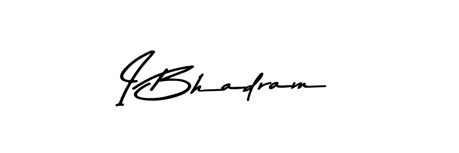 How to make I Bhadram name signature. Use Asem Kandis PERSONAL USE style for creating short signs online. This is the latest handwritten sign. I Bhadram signature style 9 images and pictures png