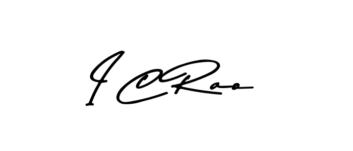 Design your own signature with our free online signature maker. With this signature software, you can create a handwritten (Asem Kandis PERSONAL USE) signature for name I C Rao. I C Rao signature style 9 images and pictures png
