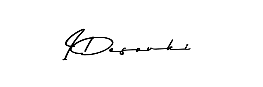 Design your own signature with our free online signature maker. With this signature software, you can create a handwritten (Asem Kandis PERSONAL USE) signature for name I Desouki. I Desouki signature style 9 images and pictures png