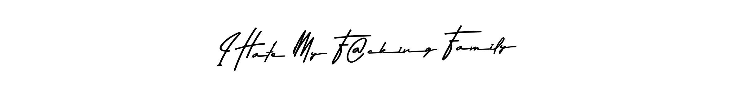 This is the best signature style for the I Hate My F@cking Family name. Also you like these signature font (Asem Kandis PERSONAL USE). Mix name signature. I Hate My F@cking Family signature style 9 images and pictures png