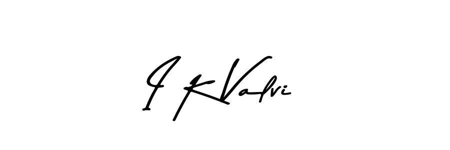 How to make I K Valvi signature? Asem Kandis PERSONAL USE is a professional autograph style. Create handwritten signature for I K Valvi name. I K Valvi signature style 9 images and pictures png