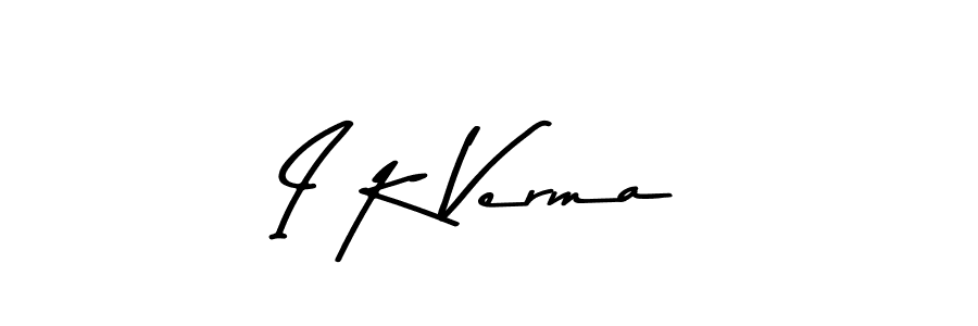 How to make I K Verma signature? Asem Kandis PERSONAL USE is a professional autograph style. Create handwritten signature for I K Verma name. I K Verma signature style 9 images and pictures png