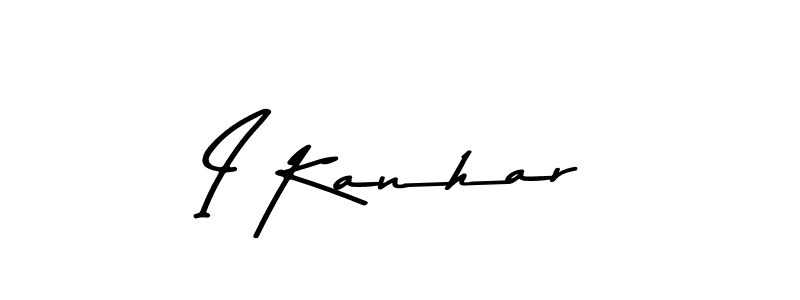 Make a beautiful signature design for name I Kanhar. With this signature (Asem Kandis PERSONAL USE) style, you can create a handwritten signature for free. I Kanhar signature style 9 images and pictures png
