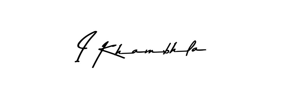 if you are searching for the best signature style for your name I Khambhla. so please give up your signature search. here we have designed multiple signature styles  using Asem Kandis PERSONAL USE. I Khambhla signature style 9 images and pictures png