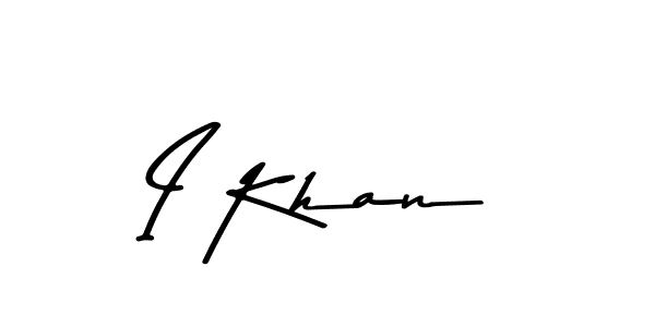 Design your own signature with our free online signature maker. With this signature software, you can create a handwritten (Asem Kandis PERSONAL USE) signature for name I Khan. I Khan signature style 9 images and pictures png