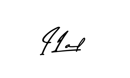 The best way (Asem Kandis PERSONAL USE) to make a short signature is to pick only two or three words in your name. The name I Lal include a total of six letters. For converting this name. I Lal signature style 9 images and pictures png