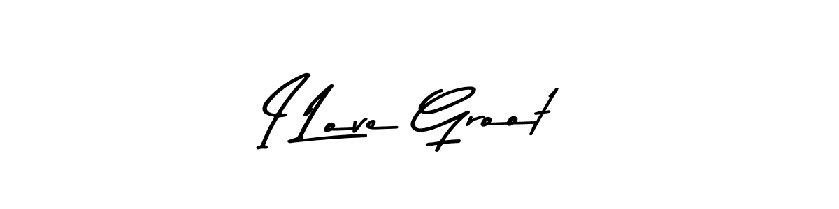 Also You can easily find your signature by using the search form. We will create I Love Groot name handwritten signature images for you free of cost using Asem Kandis PERSONAL USE sign style. I Love Groot signature style 9 images and pictures png