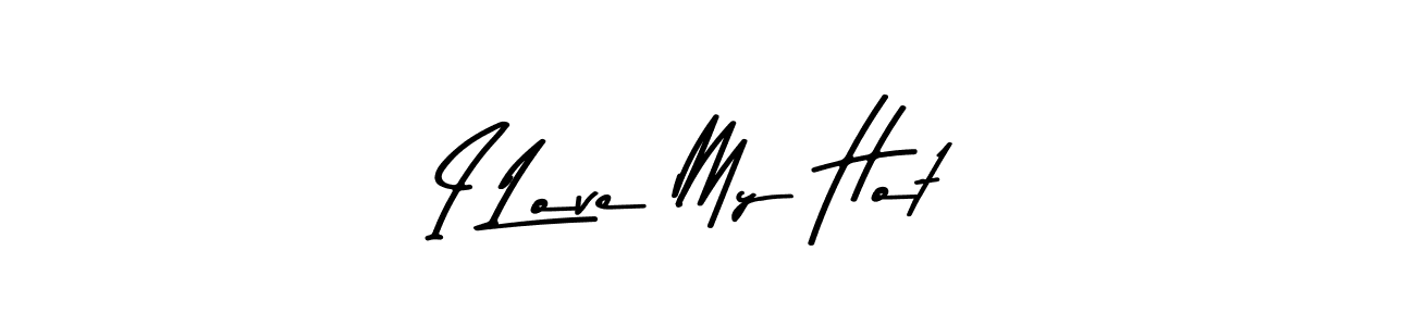 The best way (Asem Kandis PERSONAL USE) to make a short signature is to pick only two or three words in your name. The name I Love My Hot include a total of six letters. For converting this name. I Love My Hot signature style 9 images and pictures png