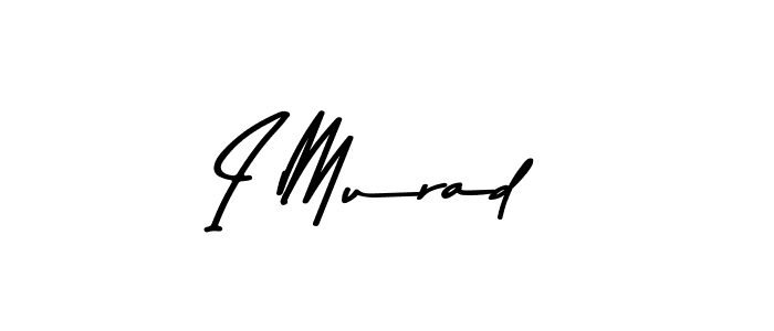 Make a beautiful signature design for name I Murad. With this signature (Asem Kandis PERSONAL USE) style, you can create a handwritten signature for free. I Murad signature style 9 images and pictures png