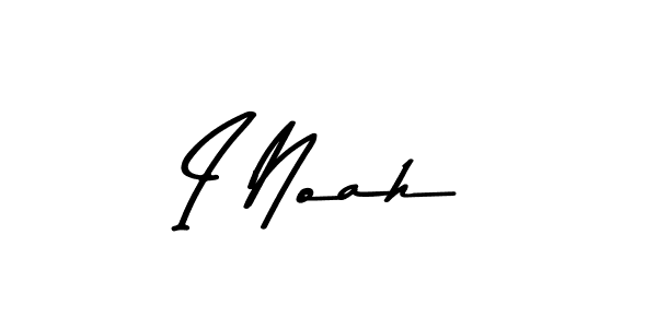 How to make I Noah name signature. Use Asem Kandis PERSONAL USE style for creating short signs online. This is the latest handwritten sign. I Noah signature style 9 images and pictures png