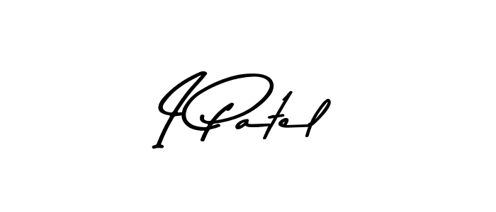 Create a beautiful signature design for name I Patel. With this signature (Asem Kandis PERSONAL USE) fonts, you can make a handwritten signature for free. I Patel signature style 9 images and pictures png