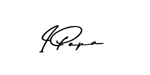 Design your own signature with our free online signature maker. With this signature software, you can create a handwritten (Asem Kandis PERSONAL USE) signature for name I Popa. I Popa signature style 9 images and pictures png