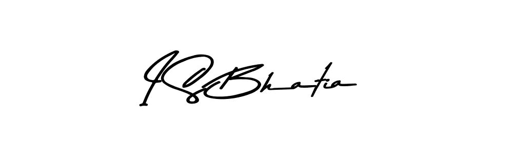 Make a beautiful signature design for name I S Bhatia. With this signature (Asem Kandis PERSONAL USE) style, you can create a handwritten signature for free. I S Bhatia signature style 9 images and pictures png