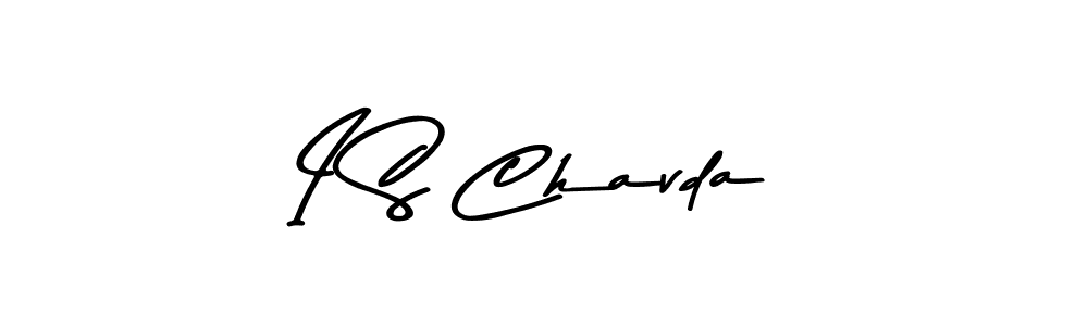 Design your own signature with our free online signature maker. With this signature software, you can create a handwritten (Asem Kandis PERSONAL USE) signature for name I S Chavda. I S Chavda signature style 9 images and pictures png