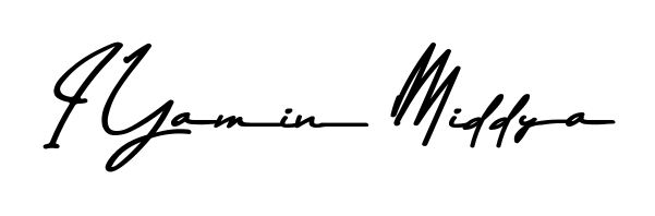 An effortless, minimalist signature concept for I Yamin Middya using Asem Kandis PERSONAL USE design. Clean lines that look great on any document. I Yamin Middya signature style 9 images and pictures png