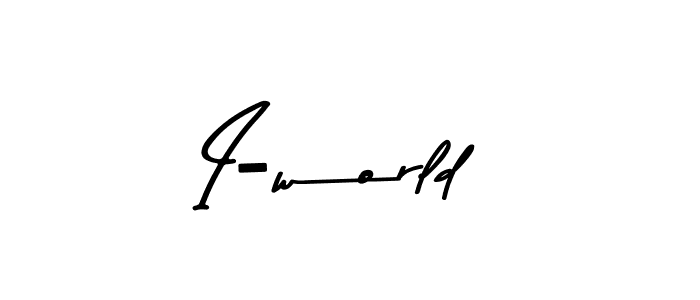 Make a beautiful signature design for name I-world. With this signature (Asem Kandis PERSONAL USE) style, you can create a handwritten signature for free. I-world signature style 9 images and pictures png