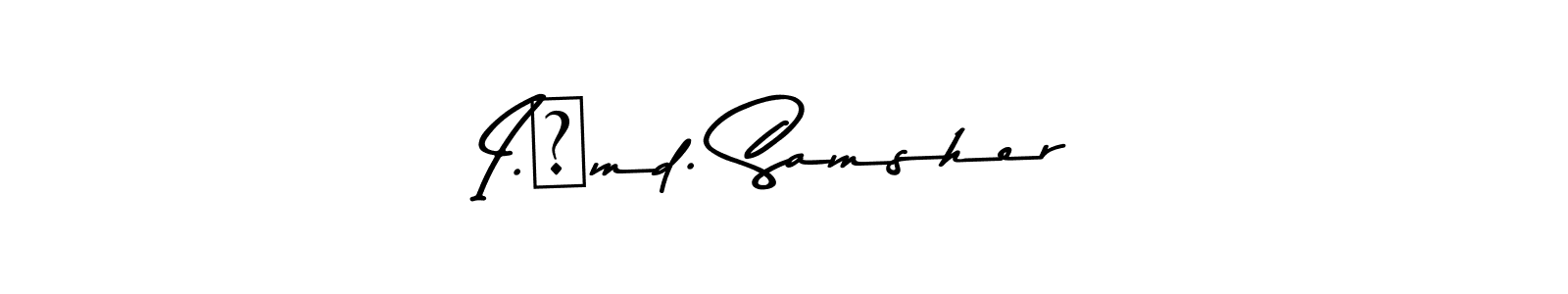 How to Draw I.❤md. Samsher signature style? Asem Kandis PERSONAL USE is a latest design signature styles for name I.❤md. Samsher. I.❤md. Samsher signature style 9 images and pictures png