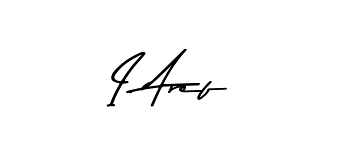 How to make I. Aref name signature. Use Asem Kandis PERSONAL USE style for creating short signs online. This is the latest handwritten sign. I. Aref signature style 9 images and pictures png