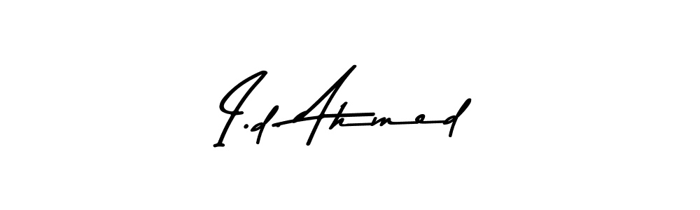 I.d. Ahmed stylish signature style. Best Handwritten Sign (Asem Kandis PERSONAL USE) for my name. Handwritten Signature Collection Ideas for my name I.d. Ahmed. I.d. Ahmed signature style 9 images and pictures png