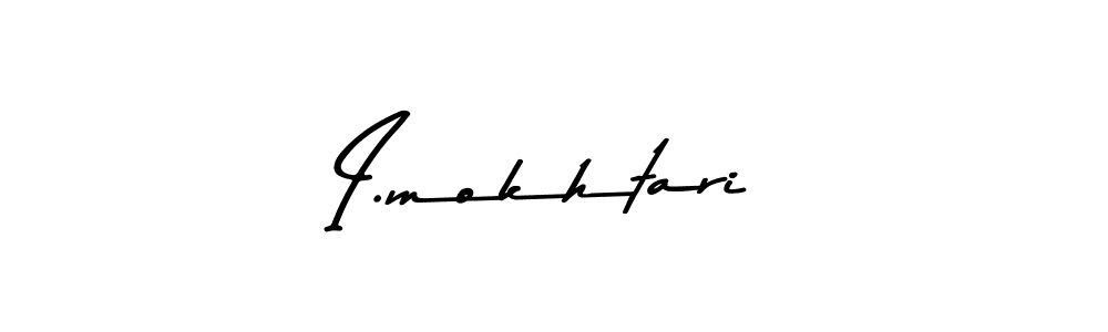 Make a beautiful signature design for name I.mokhtari. With this signature (Asem Kandis PERSONAL USE) style, you can create a handwritten signature for free. I.mokhtari signature style 9 images and pictures png