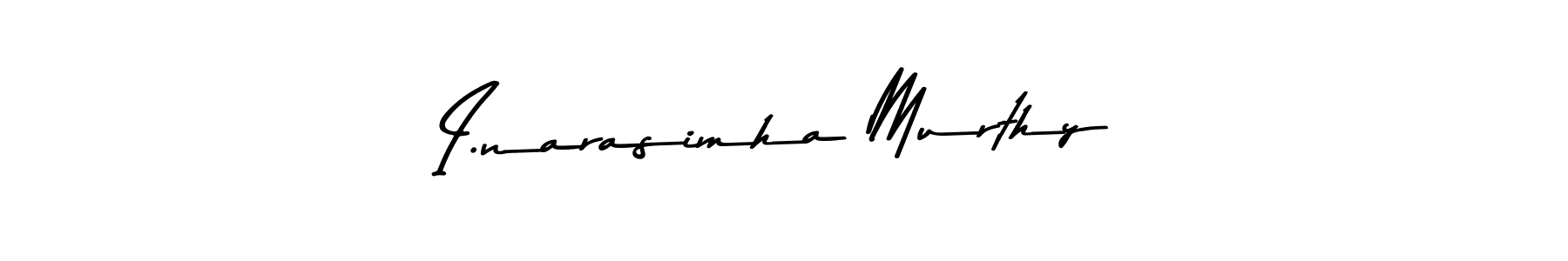 Asem Kandis PERSONAL USE is a professional signature style that is perfect for those who want to add a touch of class to their signature. It is also a great choice for those who want to make their signature more unique. Get I.narasimha Murthy name to fancy signature for free. I.narasimha Murthy signature style 9 images and pictures png