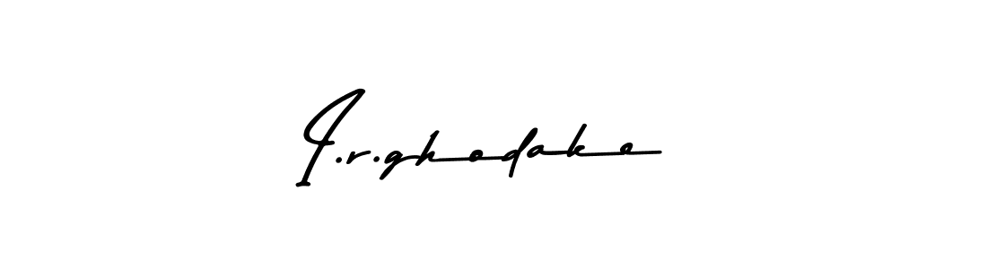 Use a signature maker to create a handwritten signature online. With this signature software, you can design (Asem Kandis PERSONAL USE) your own signature for name I.r.ghodake. I.r.ghodake signature style 9 images and pictures png