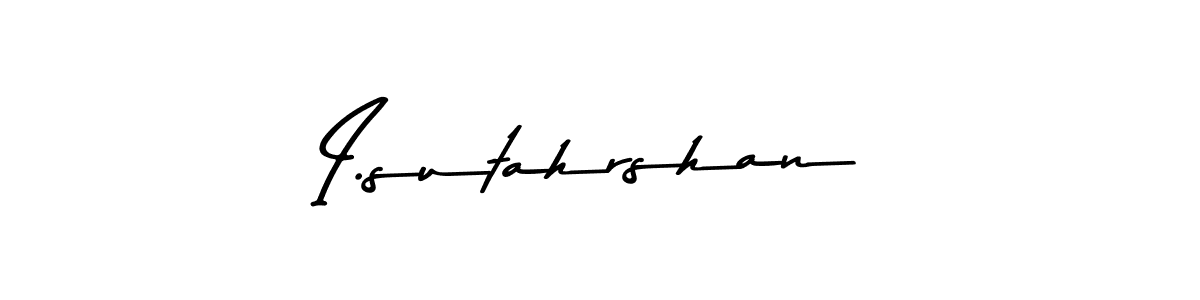 Use a signature maker to create a handwritten signature online. With this signature software, you can design (Asem Kandis PERSONAL USE) your own signature for name I.sutahrshan. I.sutahrshan signature style 9 images and pictures png