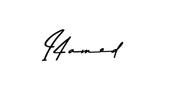 How to make I4amed name signature. Use Asem Kandis PERSONAL USE style for creating short signs online. This is the latest handwritten sign. I4amed signature style 9 images and pictures png