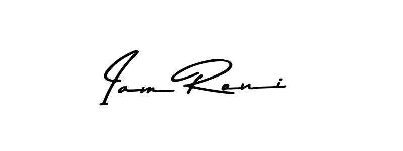 You should practise on your own different ways (Asem Kandis PERSONAL USE) to write your name (Iam Roni) in signature. don't let someone else do it for you. Iam Roni signature style 9 images and pictures png