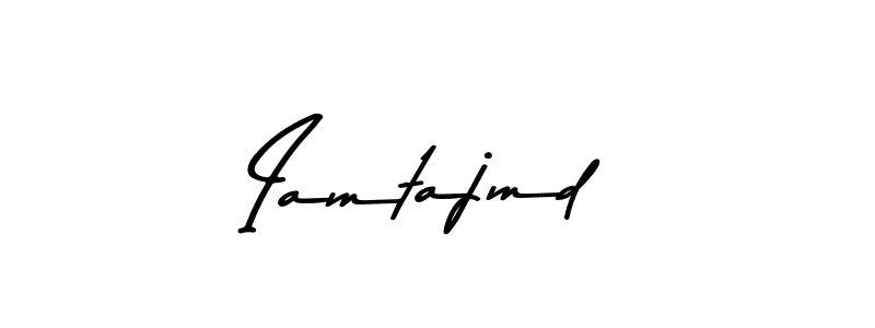 Create a beautiful signature design for name Iamtajmd. With this signature (Asem Kandis PERSONAL USE) fonts, you can make a handwritten signature for free. Iamtajmd signature style 9 images and pictures png
