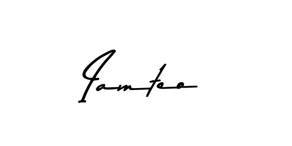 Use a signature maker to create a handwritten signature online. With this signature software, you can design (Asem Kandis PERSONAL USE) your own signature for name Iamteo. Iamteo signature style 9 images and pictures png