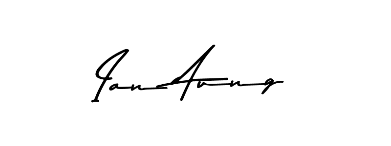 Asem Kandis PERSONAL USE is a professional signature style that is perfect for those who want to add a touch of class to their signature. It is also a great choice for those who want to make their signature more unique. Get Ian Aung name to fancy signature for free. Ian Aung signature style 9 images and pictures png