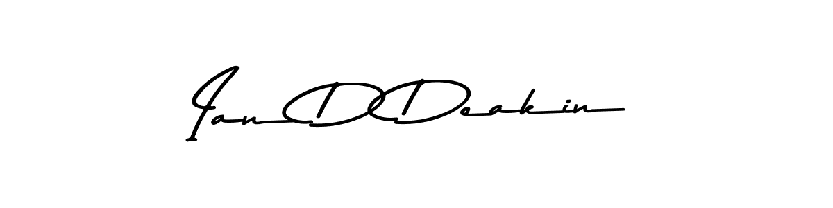 Ian D Deakin stylish signature style. Best Handwritten Sign (Asem Kandis PERSONAL USE) for my name. Handwritten Signature Collection Ideas for my name Ian D Deakin. Ian D Deakin signature style 9 images and pictures png
