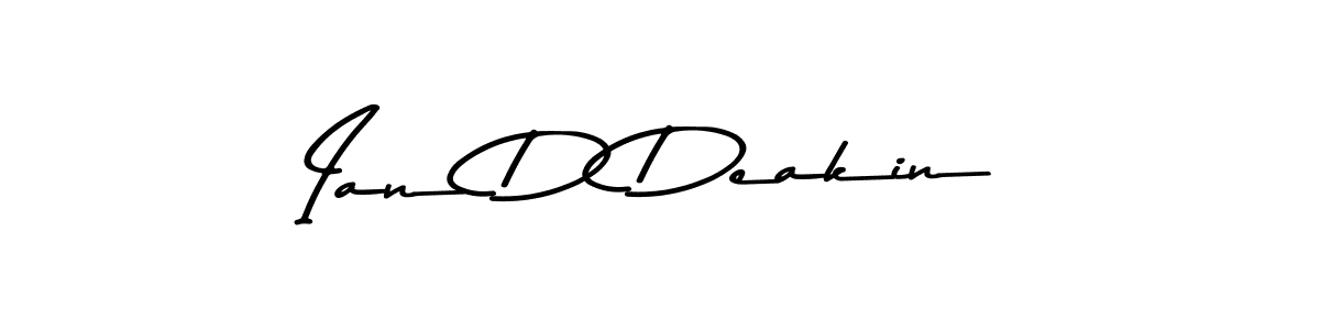 Design your own signature with our free online signature maker. With this signature software, you can create a handwritten (Asem Kandis PERSONAL USE) signature for name Ian D Deakin. Ian D Deakin signature style 9 images and pictures png