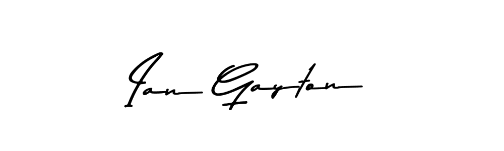 Design your own signature with our free online signature maker. With this signature software, you can create a handwritten (Asem Kandis PERSONAL USE) signature for name Ian Gayton. Ian Gayton signature style 9 images and pictures png