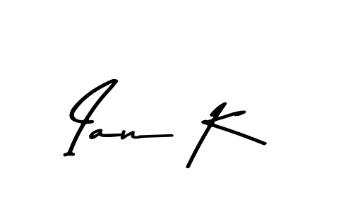 Ian K stylish signature style. Best Handwritten Sign (Asem Kandis PERSONAL USE) for my name. Handwritten Signature Collection Ideas for my name Ian K. Ian K signature style 9 images and pictures png