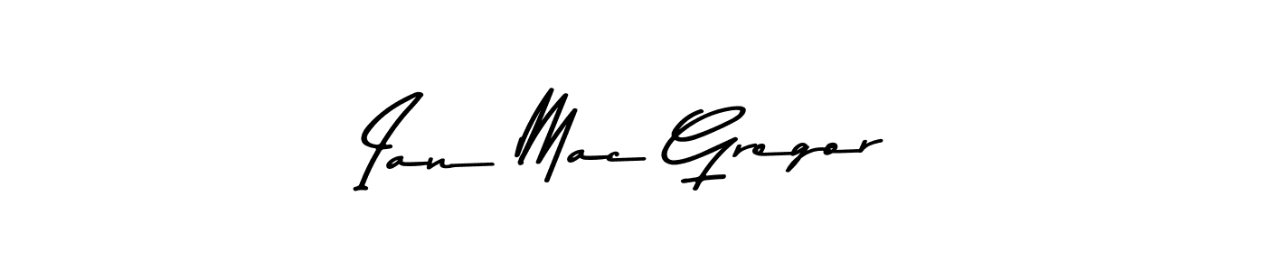 Create a beautiful signature design for name Ian Mac Gregor. With this signature (Asem Kandis PERSONAL USE) fonts, you can make a handwritten signature for free. Ian Mac Gregor signature style 9 images and pictures png