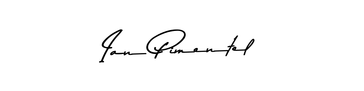 Design your own signature with our free online signature maker. With this signature software, you can create a handwritten (Asem Kandis PERSONAL USE) signature for name Ian Pimentel. Ian Pimentel signature style 9 images and pictures png