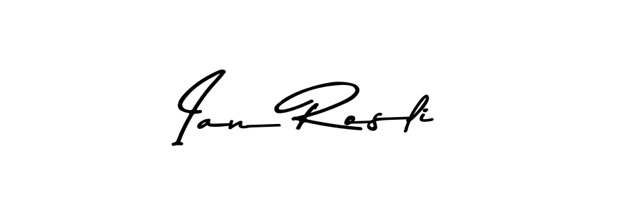 The best way (Asem Kandis PERSONAL USE) to make a short signature is to pick only two or three words in your name. The name Ian Rosli include a total of six letters. For converting this name. Ian Rosli signature style 9 images and pictures png