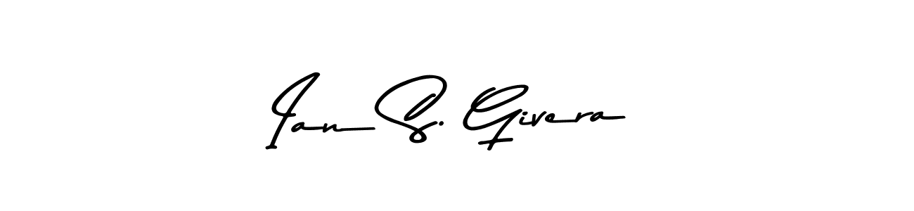 Use a signature maker to create a handwritten signature online. With this signature software, you can design (Asem Kandis PERSONAL USE) your own signature for name Ian S. Givera. Ian S. Givera signature style 9 images and pictures png