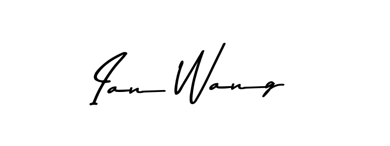 How to make Ian Wang name signature. Use Asem Kandis PERSONAL USE style for creating short signs online. This is the latest handwritten sign. Ian Wang signature style 9 images and pictures png