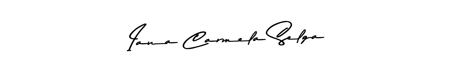 Asem Kandis PERSONAL USE is a professional signature style that is perfect for those who want to add a touch of class to their signature. It is also a great choice for those who want to make their signature more unique. Get Iana Carmela Selga name to fancy signature for free. Iana Carmela Selga signature style 9 images and pictures png