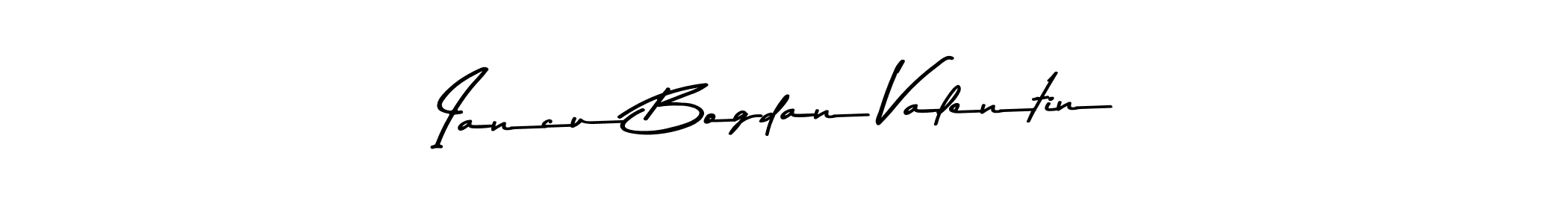 Make a beautiful signature design for name Iancu Bogdan Valentin. With this signature (Asem Kandis PERSONAL USE) style, you can create a handwritten signature for free. Iancu Bogdan Valentin signature style 9 images and pictures png