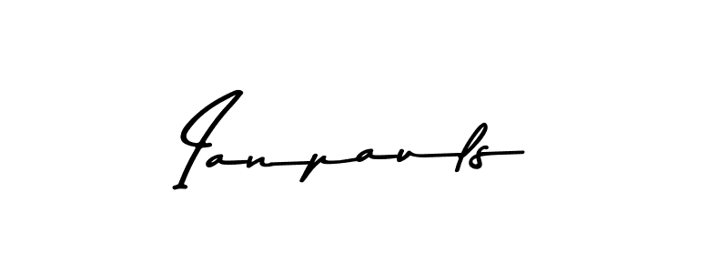 How to make Ianpauls name signature. Use Asem Kandis PERSONAL USE style for creating short signs online. This is the latest handwritten sign. Ianpauls signature style 9 images and pictures png