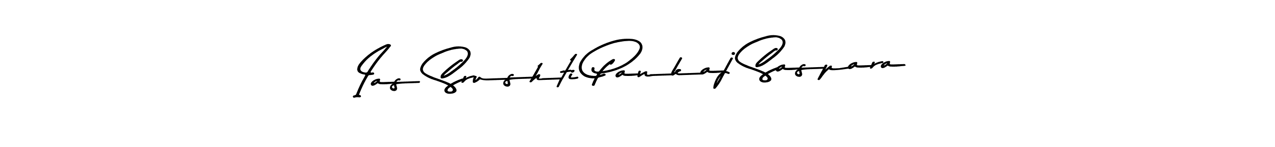 Similarly Asem Kandis PERSONAL USE is the best handwritten signature design. Signature creator online .You can use it as an online autograph creator for name Ias Srushti Pankaj Saspara. Ias Srushti Pankaj Saspara signature style 9 images and pictures png
