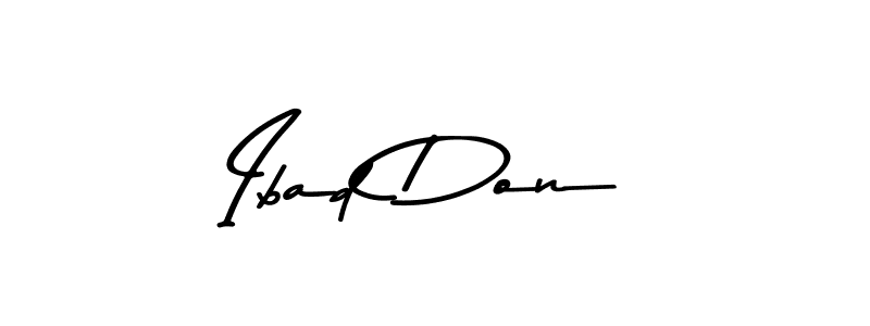 How to make Ibad Don name signature. Use Asem Kandis PERSONAL USE style for creating short signs online. This is the latest handwritten sign. Ibad Don signature style 9 images and pictures png