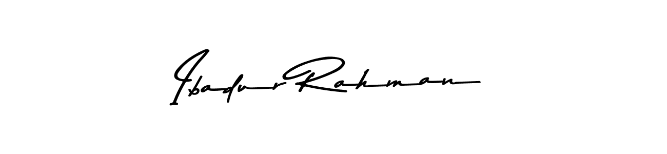 Design your own signature with our free online signature maker. With this signature software, you can create a handwritten (Asem Kandis PERSONAL USE) signature for name Ibadur Rahman. Ibadur Rahman signature style 9 images and pictures png
