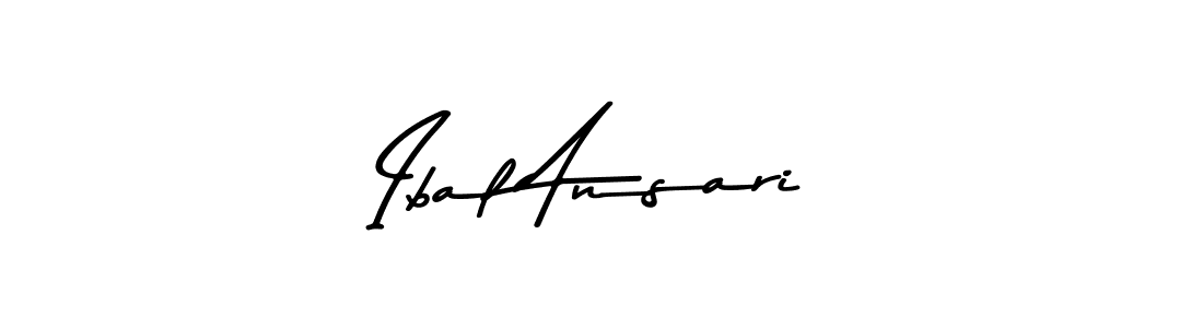 Also You can easily find your signature by using the search form. We will create Ibal Ansari name handwritten signature images for you free of cost using Asem Kandis PERSONAL USE sign style. Ibal Ansari signature style 9 images and pictures png