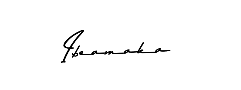 Create a beautiful signature design for name Ibeamaka. With this signature (Asem Kandis PERSONAL USE) fonts, you can make a handwritten signature for free. Ibeamaka signature style 9 images and pictures png