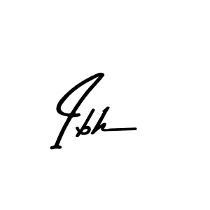 Create a beautiful signature design for name Ibh. With this signature (Asem Kandis PERSONAL USE) fonts, you can make a handwritten signature for free. Ibh signature style 9 images and pictures png